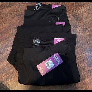 Purple label yoga brand scrub pants black size med never worn